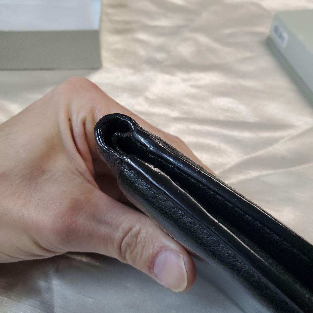 Vivienne westwood ブラックレザー 二つ折り財布　ハーフ