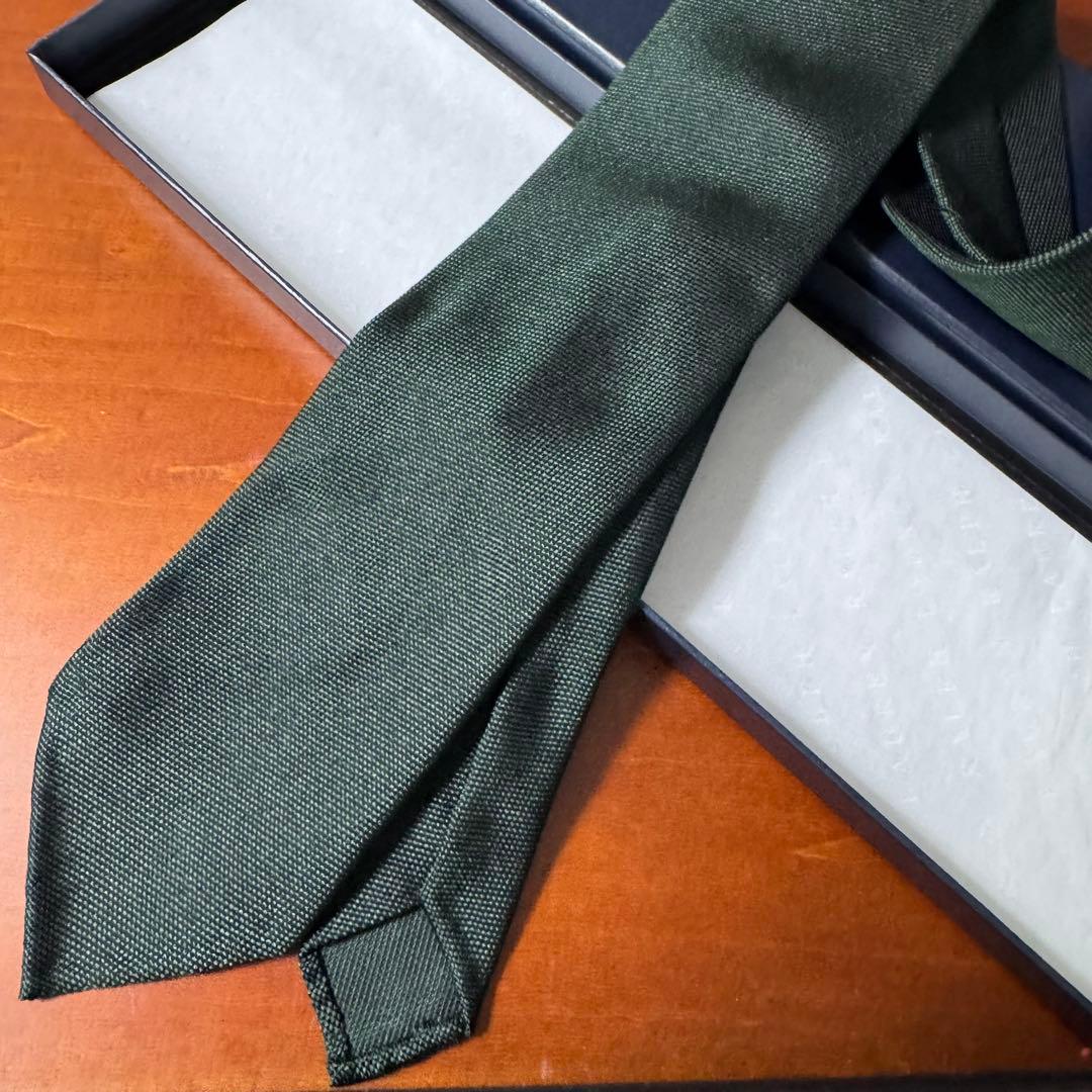 定価4.6万 マリネッラ セッテピエゲ レティコラート ソリッドタイ Dグリーン