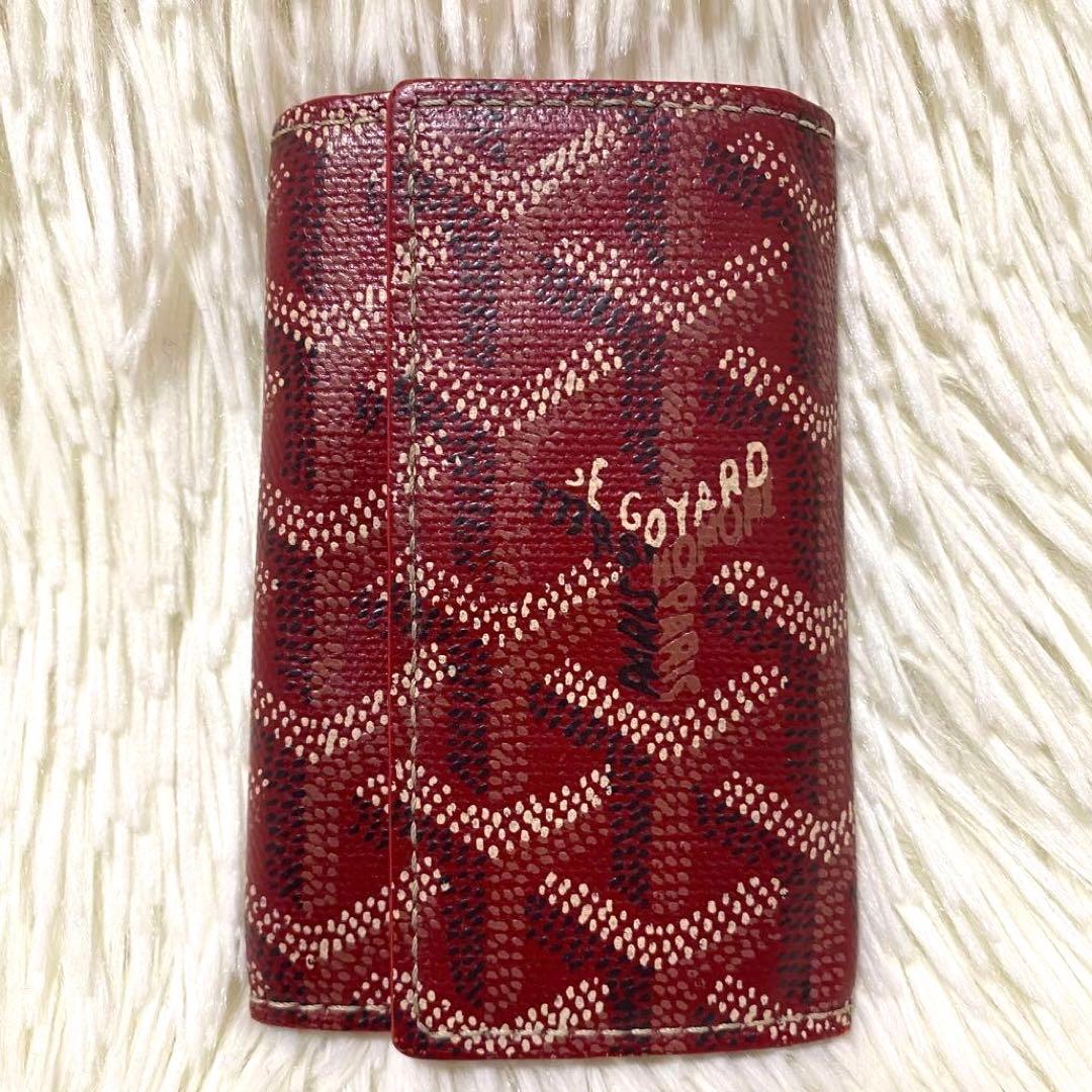 【希少カラー✨】GOYARD キーケース サン・ミッシェル 赤