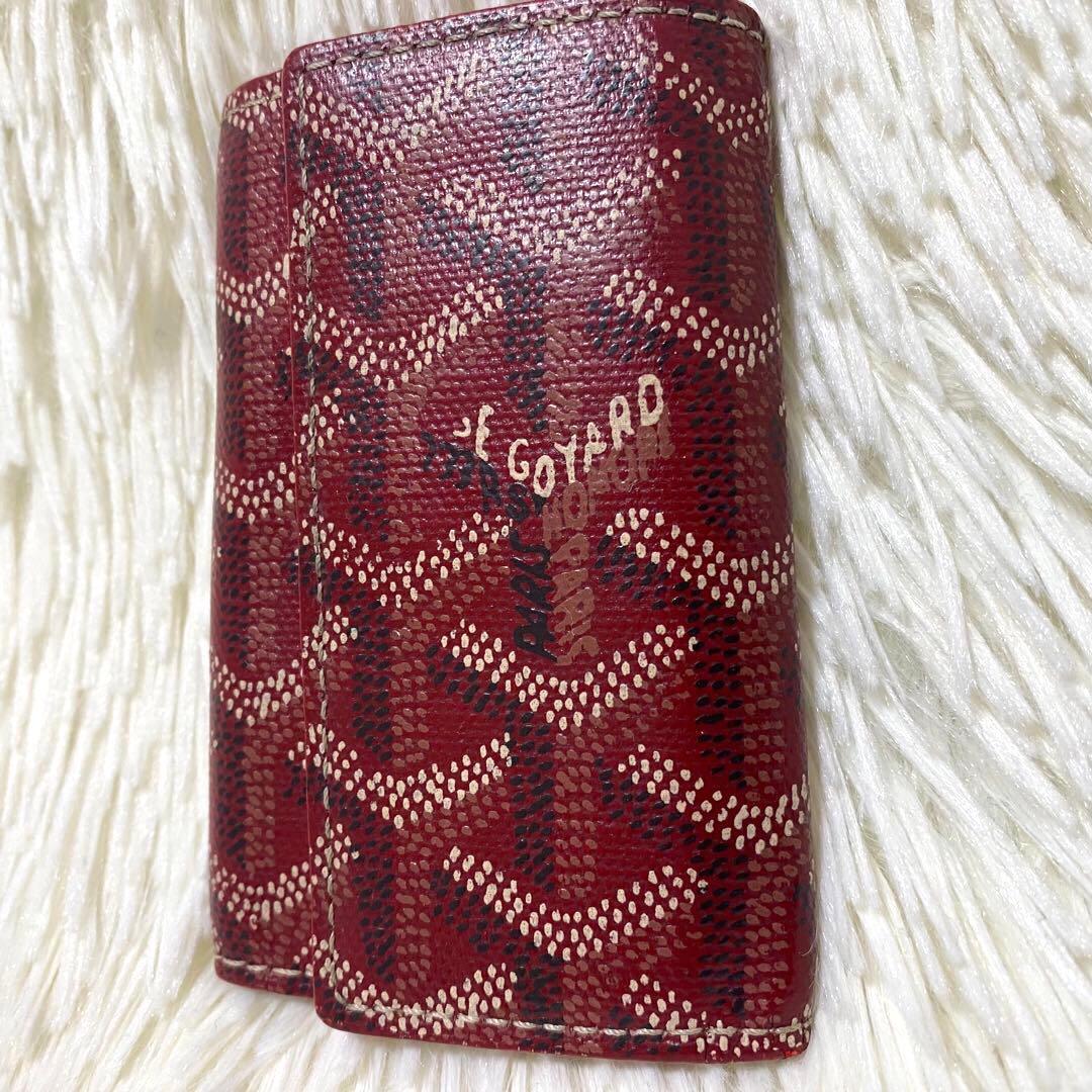 【希少カラー✨】GOYARD キーケース サン・ミッシェル 赤