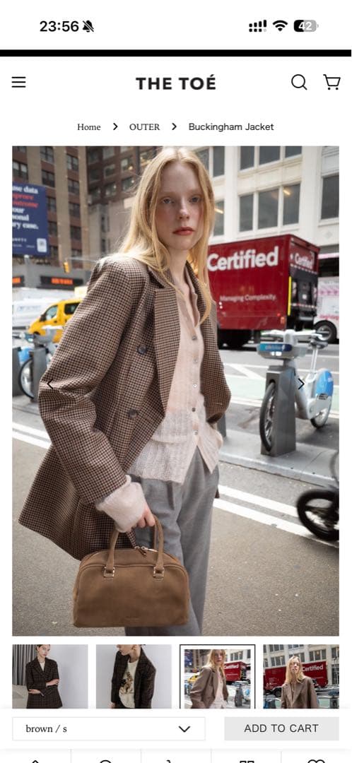 THE TOÉ Buckingham Jacket ベージュ