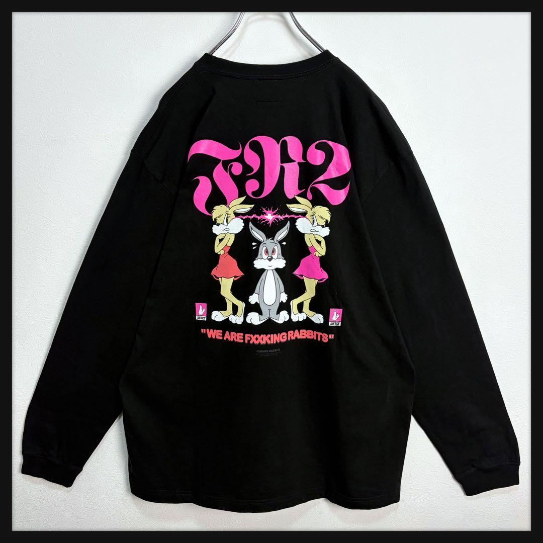 【新品】FR2 梅限定 2025 刺繍ロゴ ビッグロゴ ラビット 長袖Tシャツ