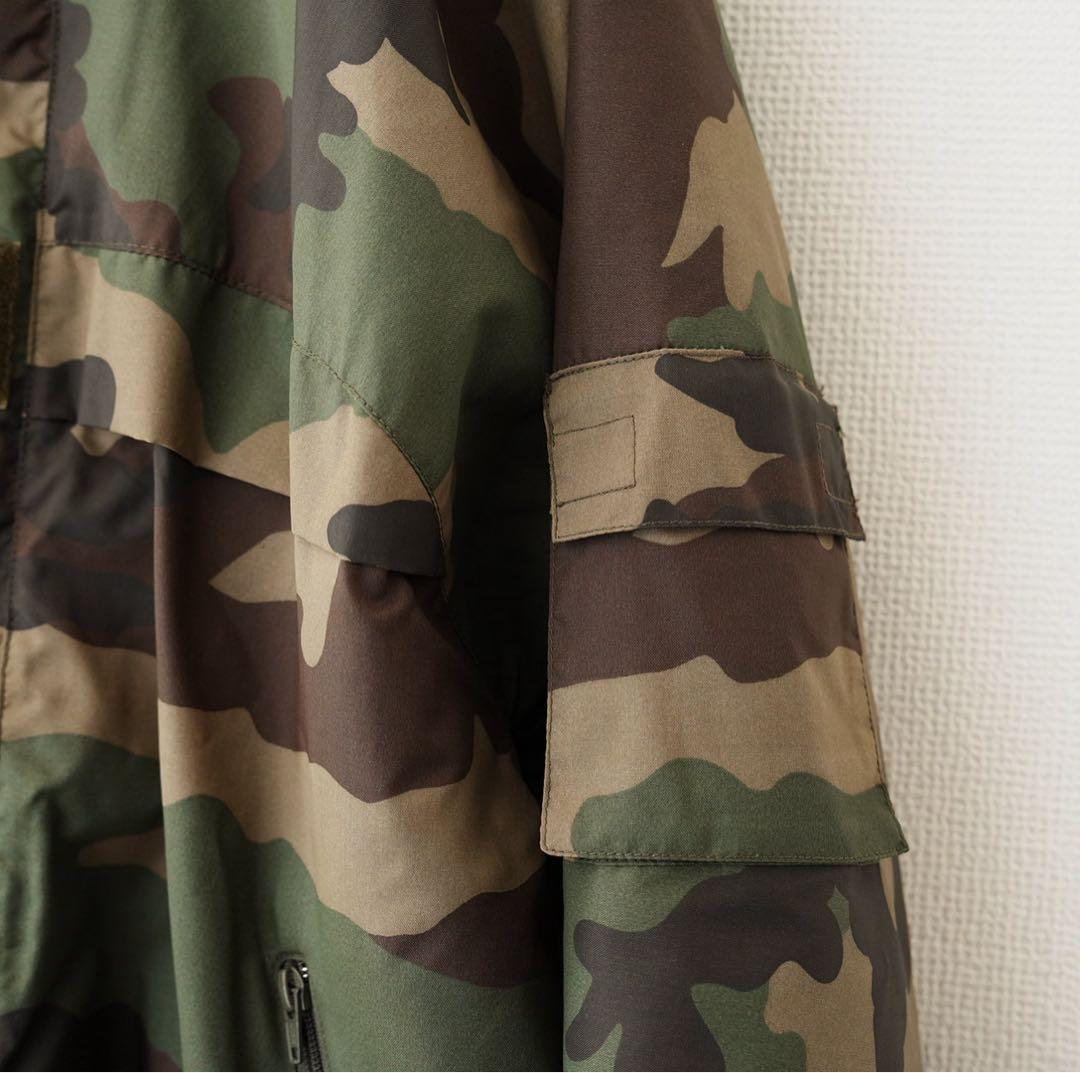 【美品】90s フランス軍　CCEカモ 裏ボア・ナイロンジャケット