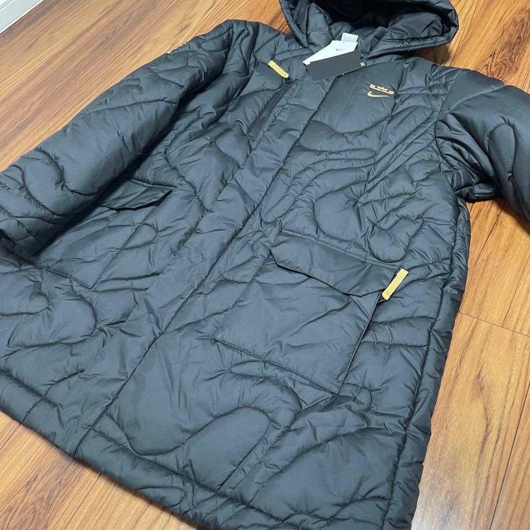 【未使用タグ付】 ナイキ× レブロン × リバプール ベンチコート 黒 XL