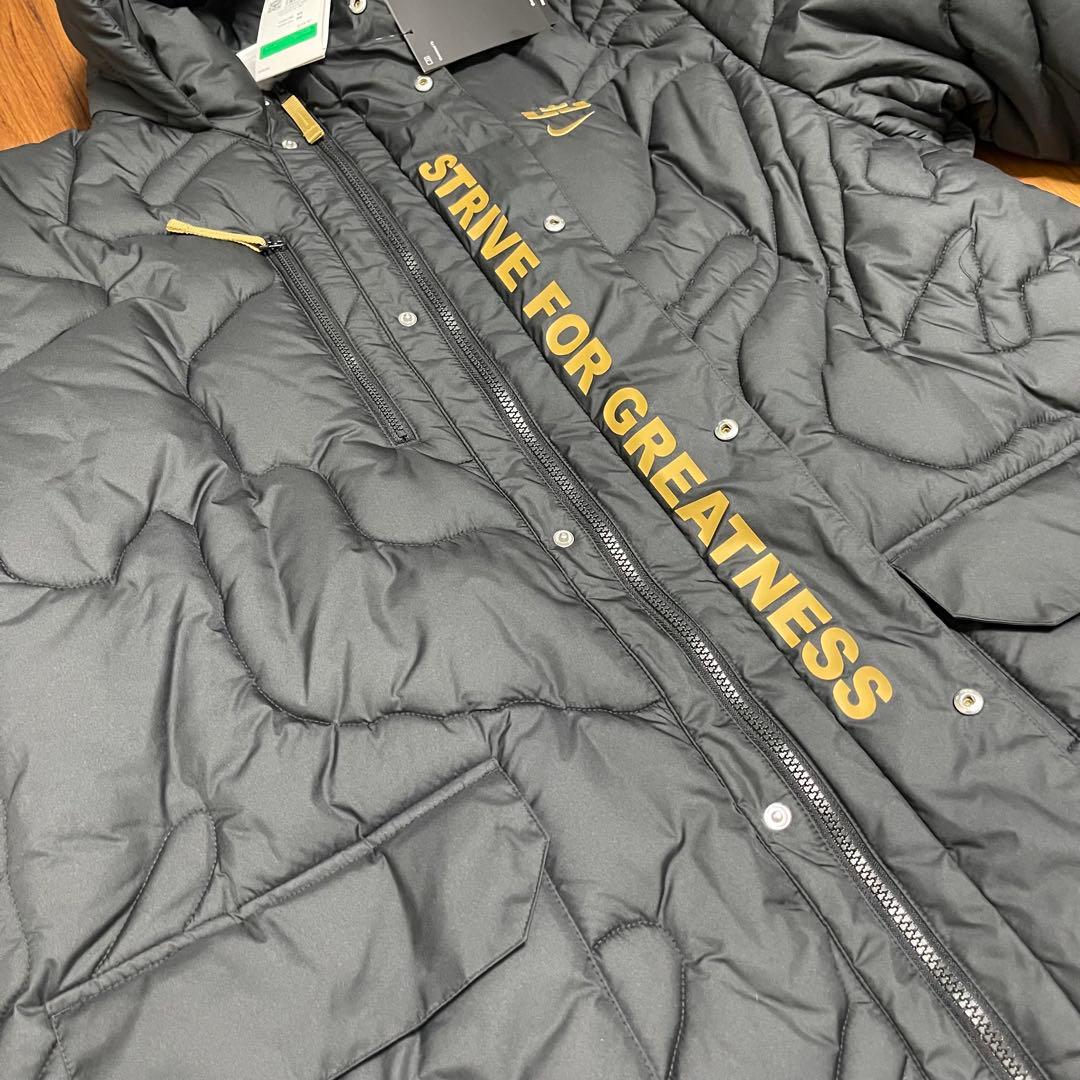 【未使用タグ付】 ナイキ× レブロン × リバプール ベンチコート 黒 XL