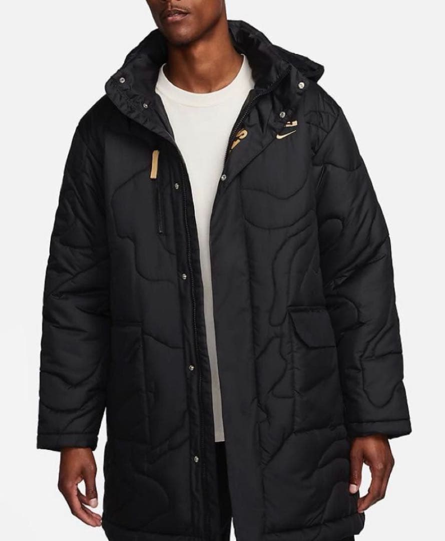 【未使用タグ付】 ナイキ× レブロン × リバプール ベンチコート 黒 XL