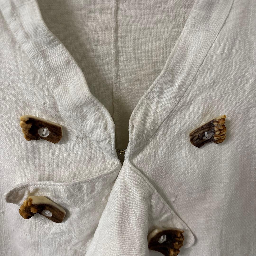 50s 60s ビンテージ アンティーク リネン ジャケット レア ユーロ