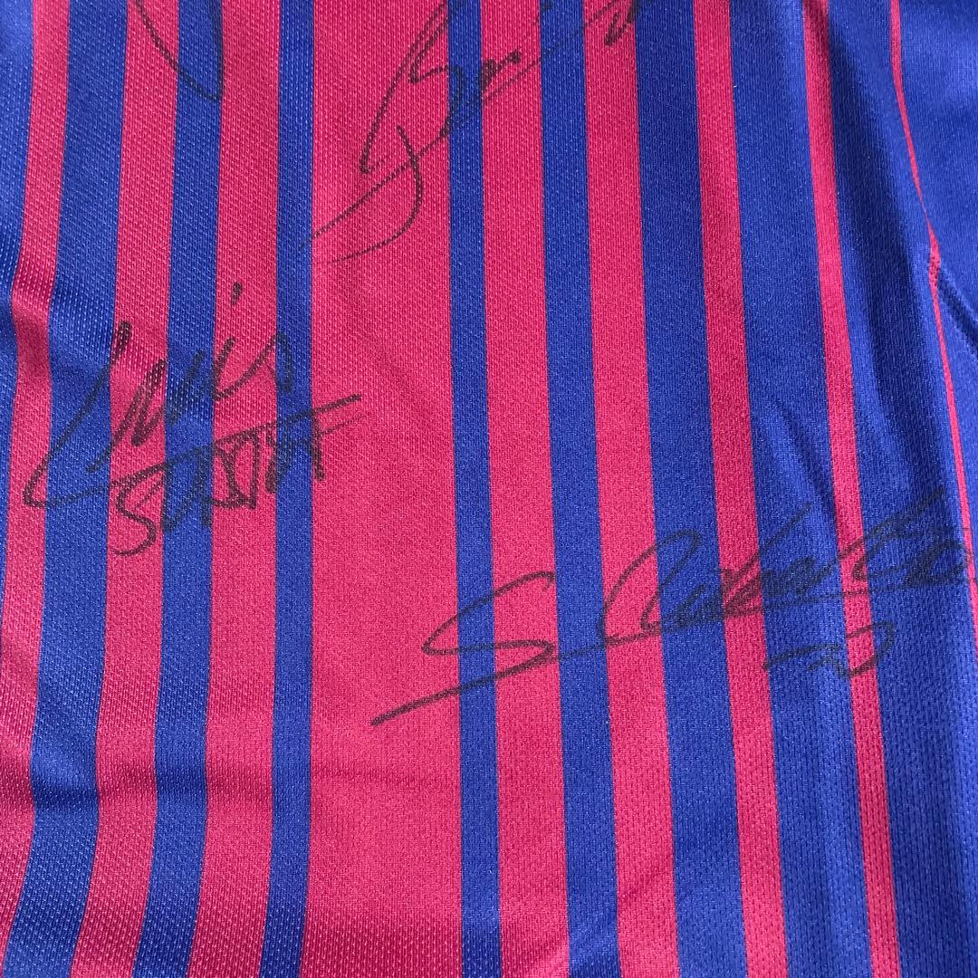 FC Barcelona 直筆サイン入りユニフォーム／メッシ・スアレス・ゴメス他