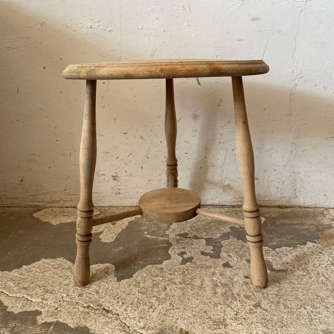 ビンテージ　サイドテーブル　フラワースタンド　花台　剥離