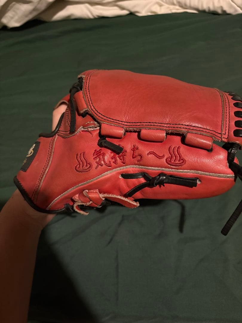 Glove works 硬式グローブ レッド