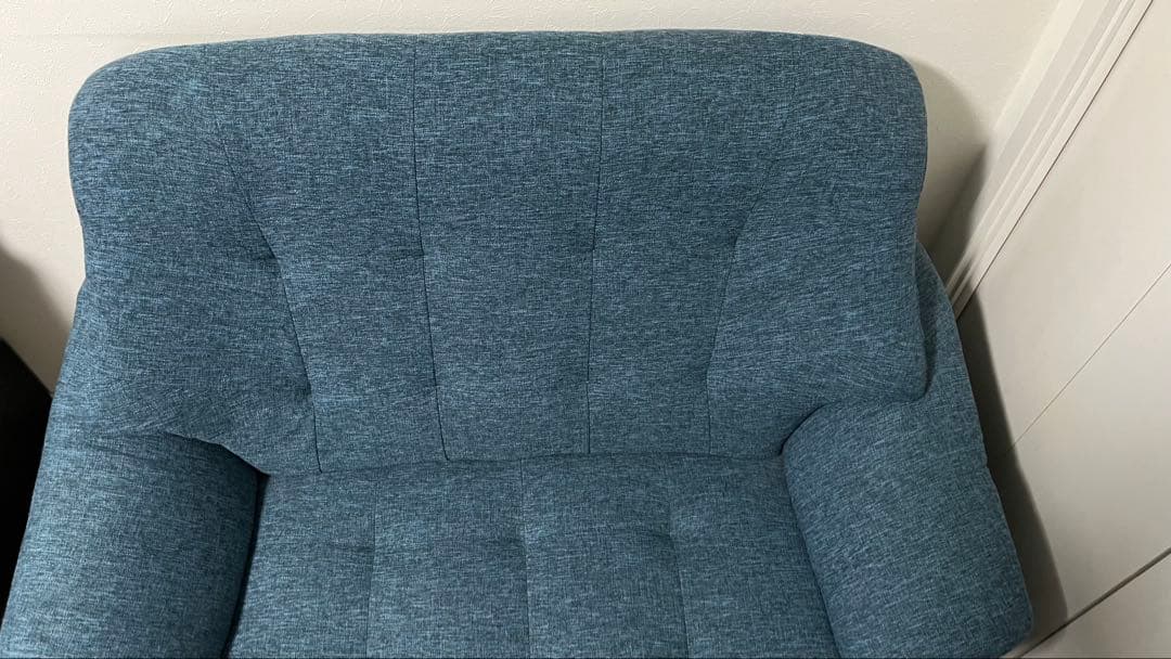 【4/4処分予定】NOCE 2人がけ　ソファ　HY2766 ブルー　ハイバック
