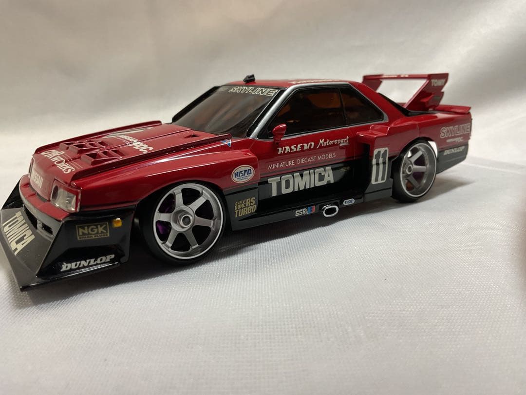 京商 ミニッツ AWD ドリフトスカイラインAFS2.4G基盤 アルミホイール付