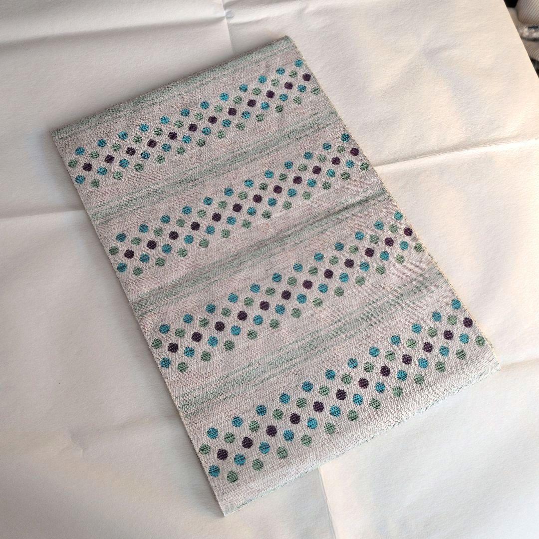 八寸名古屋帯　絹×和紙　「ほほえみ」米沢　スワセンイ