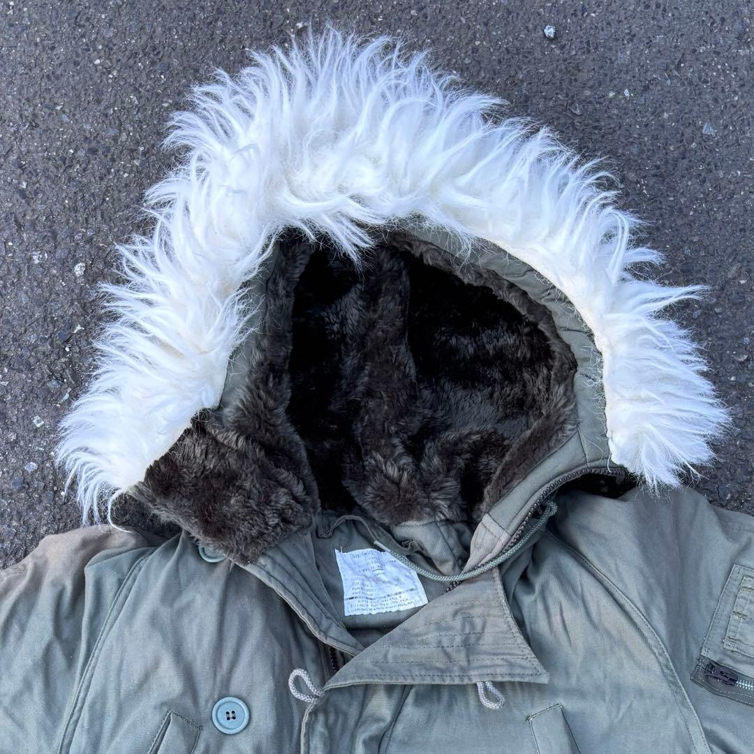 90s N3B ファージャケット 軍物 ヴィンテージ カーキ グリーン