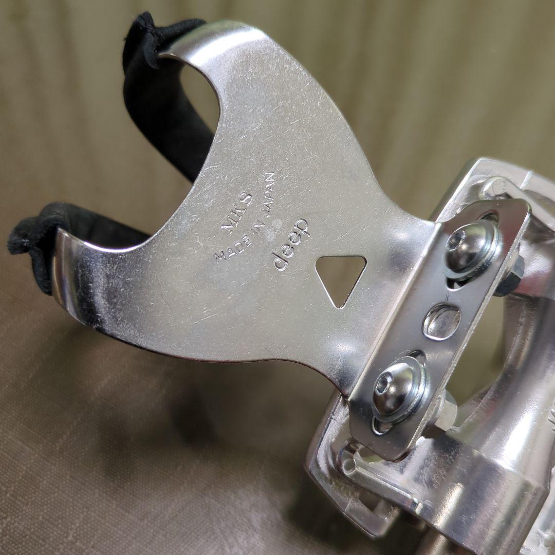 三ヶ島ペダル アーバンプラットフォーム+ハーフクリップ ディープ 左右セット 銀