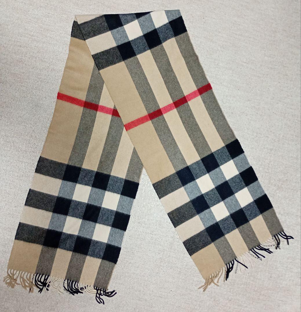 バーバリーBURBERRYカシミヤスカーフ