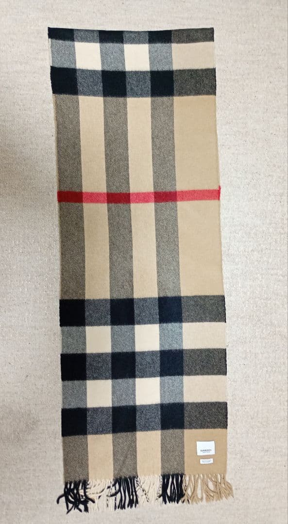 バーバリーBURBERRYカシミヤスカーフ