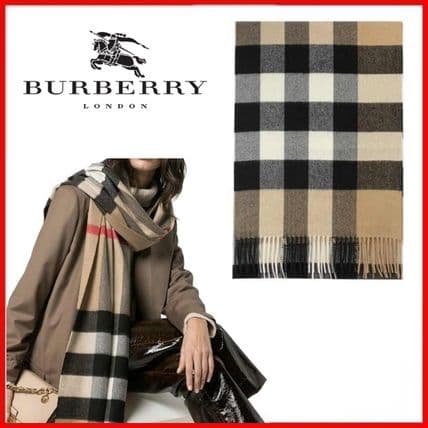 バーバリーBURBERRYカシミヤスカーフ