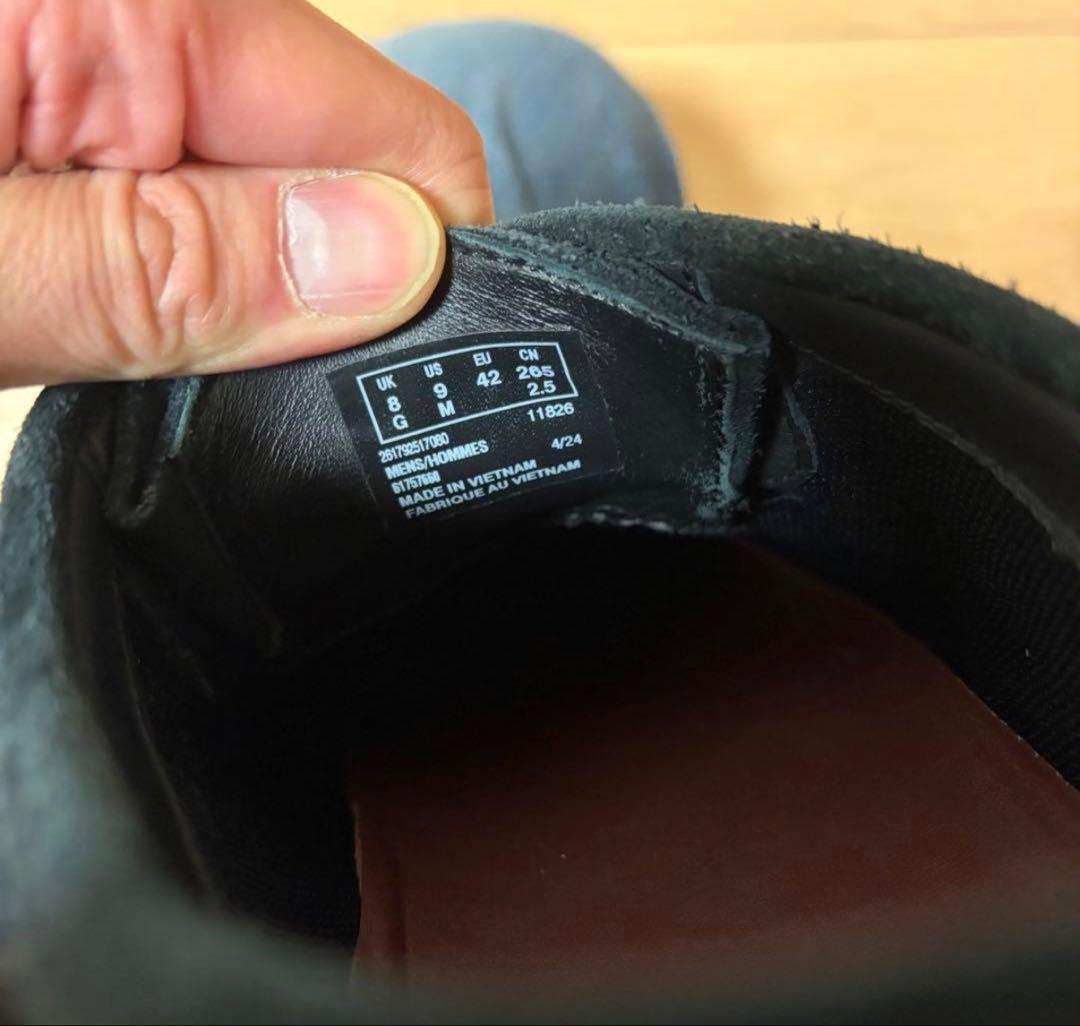 クラークス ワラビー ゴアテックス gore-tex ブラック 26.5