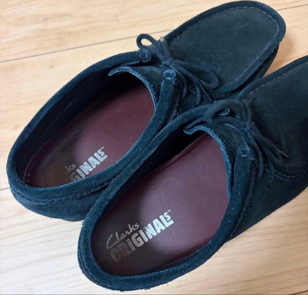 クラークス ワラビー ゴアテックス gore-tex ブラック 26.5