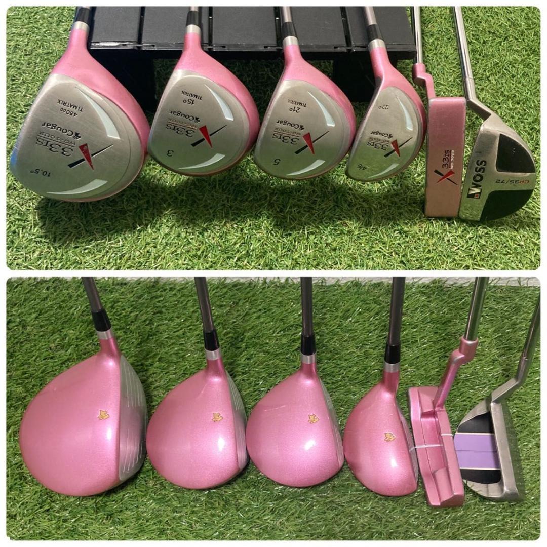 初心者オススメ！ Cougar レディースゴルフクラブ　12本　簡単