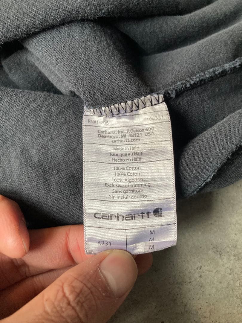 90s Carhartt ロンT フェード ボロ グランジ vintage