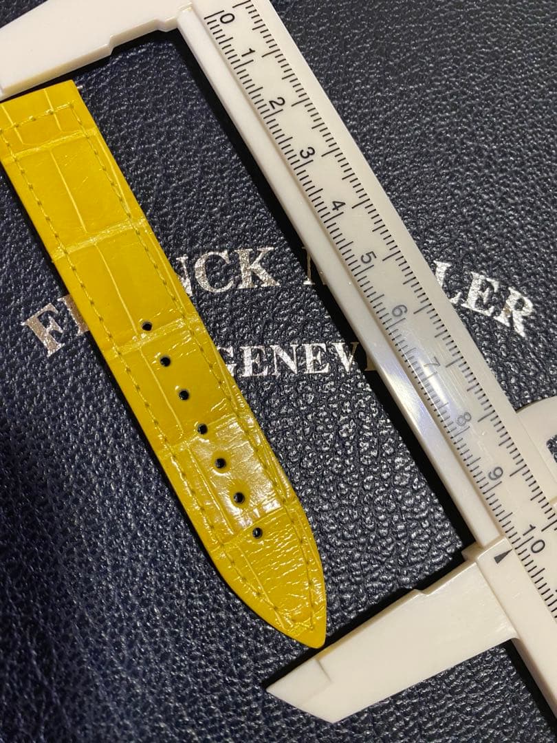 16mm フランクミュラー 純正 イエロー ストラップ ベルト
