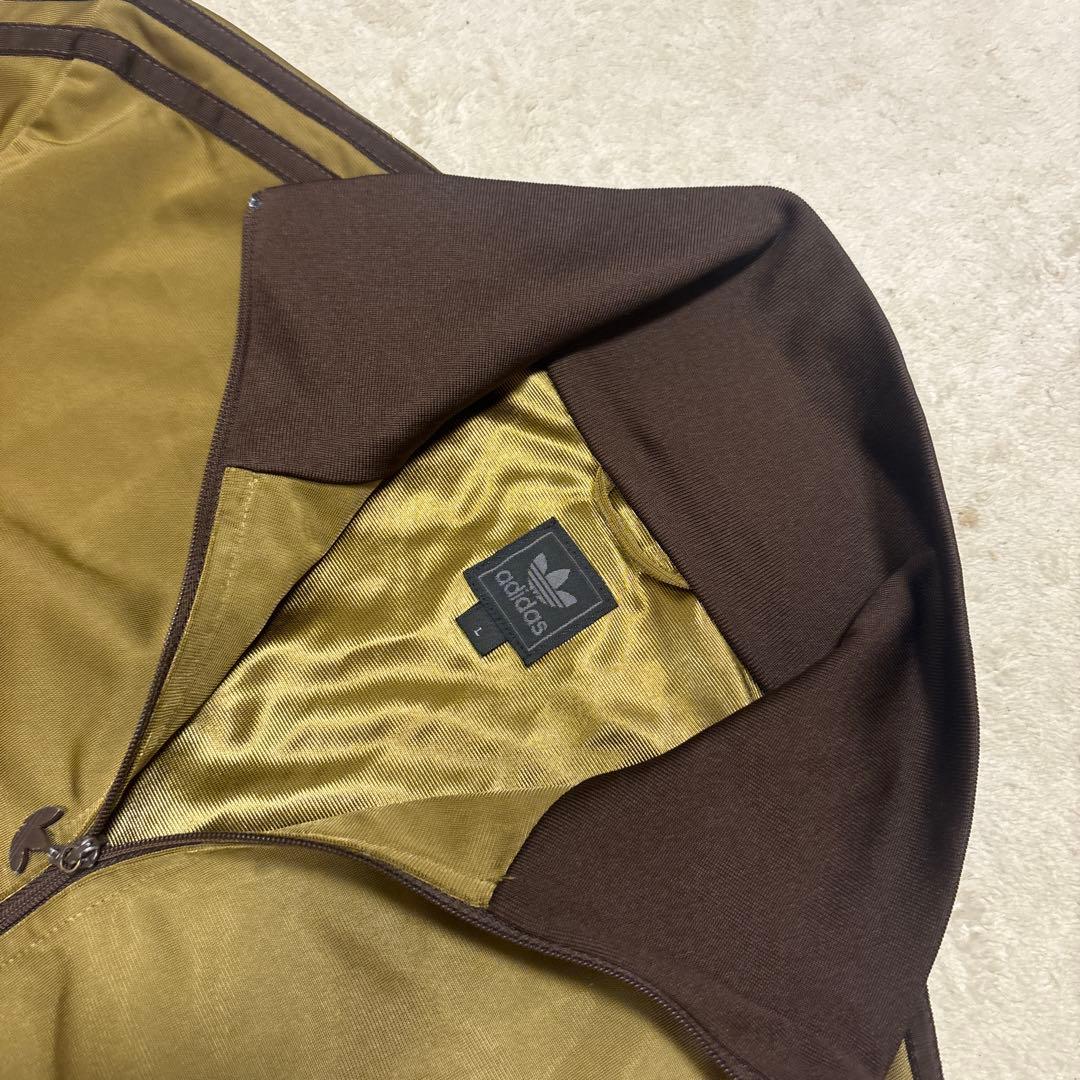 希少カラー⭐️90s adidas ジャージ上下　セットアップ Lサイズ カーキ