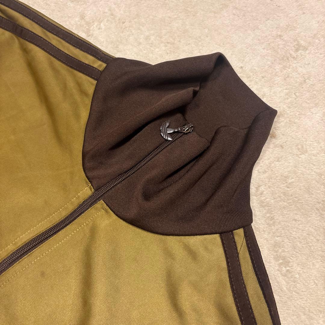 希少カラー⭐️90s adidas ジャージ上下　セットアップ Lサイズ カーキ