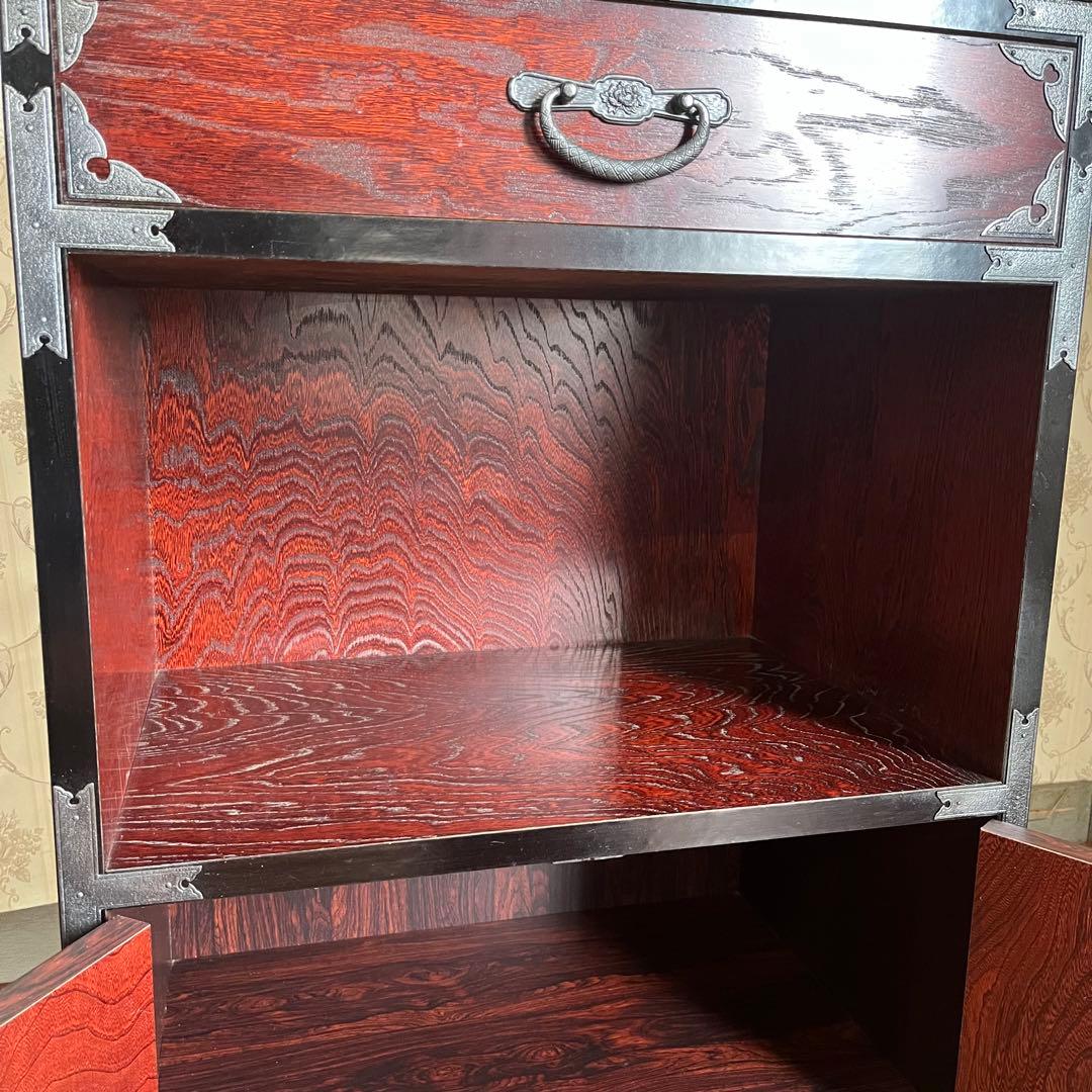 【アンティーク】昭和レトロ 木製 民芸箪笥 和たんす 和製キャビネット チェスト