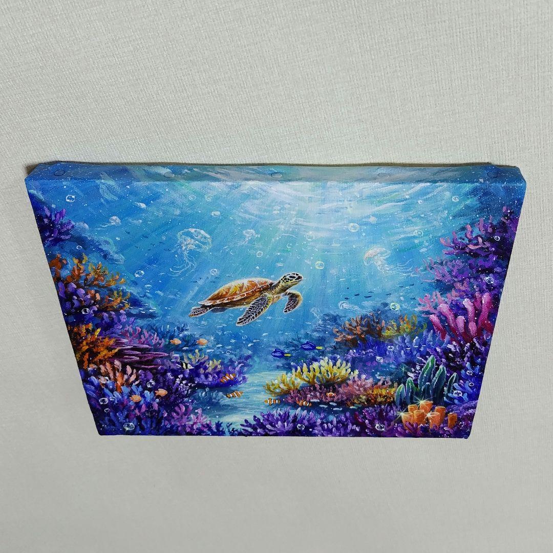 M*i様 【海中世界】アクリル画 F3 風景画 絵画