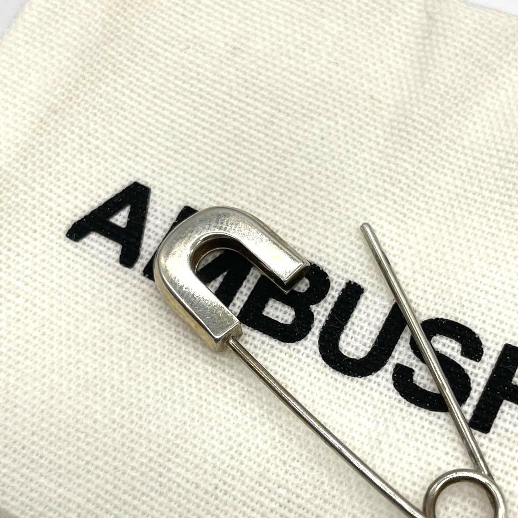 AMBUSH アンブッシュ 安全ピン ピアス シルバー 925