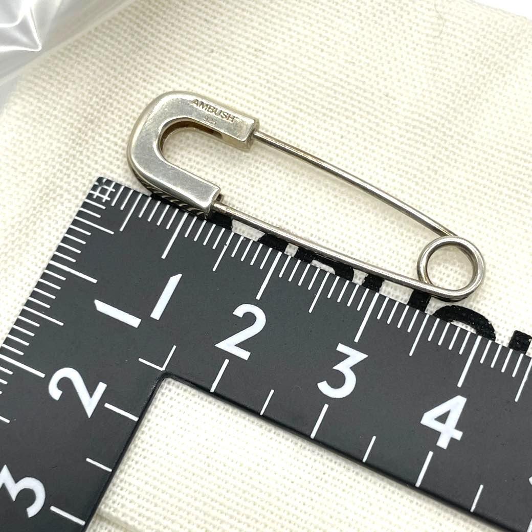 AMBUSH アンブッシュ 安全ピン ピアス シルバー 925