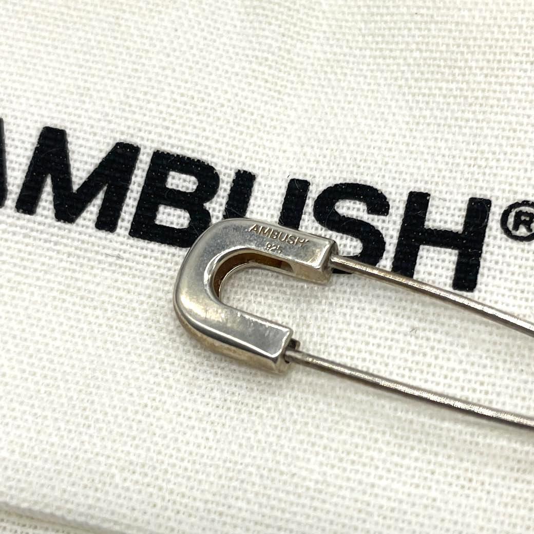 AMBUSH アンブッシュ 安全ピン ピアス シルバー 925