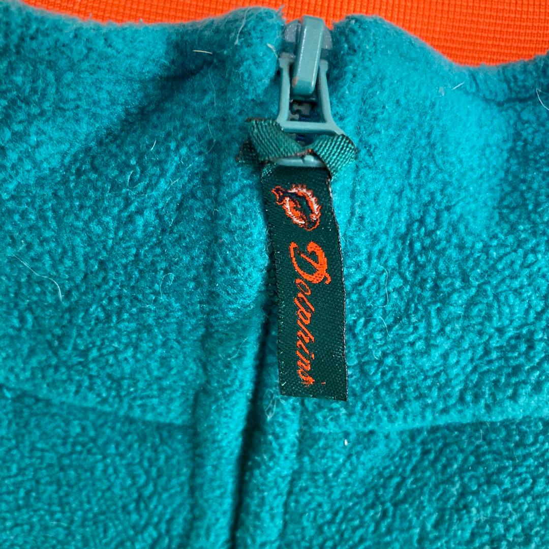 US古着【入手不可能!!】NFL ✈︎刺繍ロゴ フリース マイアミドルフィンズ