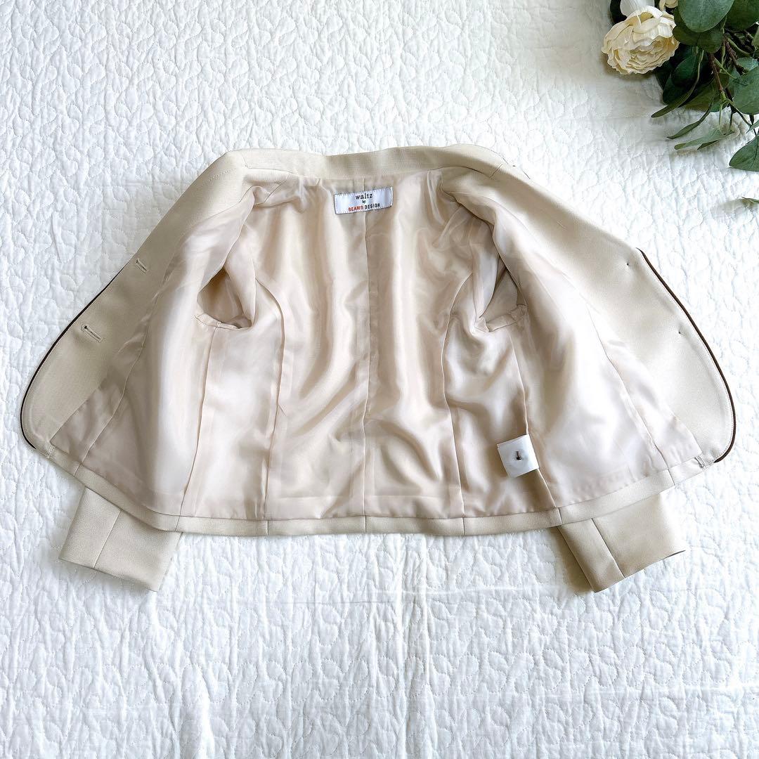 ビームスデザイン 120 フォーマル 入学式 卒園式 ベージュ系 チェック 女子