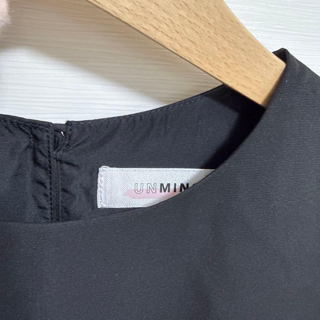 unminou ダブルフリルワンピース　Black