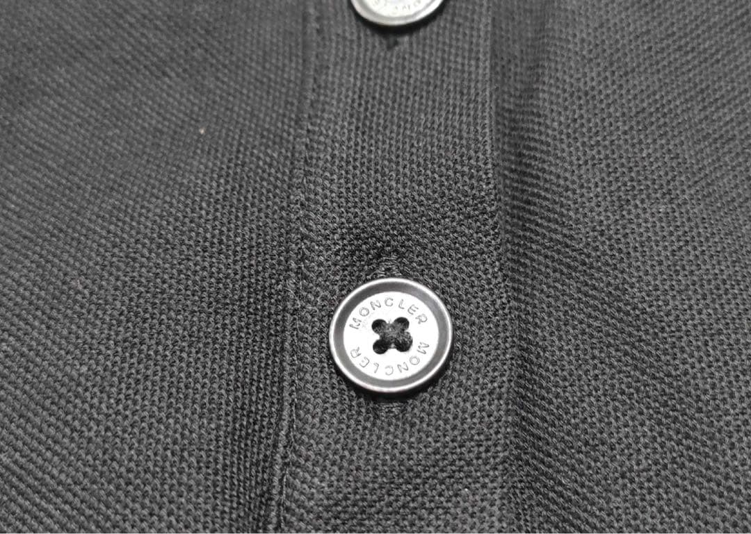 美品！MONCLER ブラック ポロシャツ
