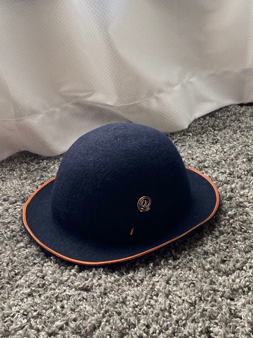 未使用 定価17,600円 usine ウールハット ネイビー 59cm 調整可