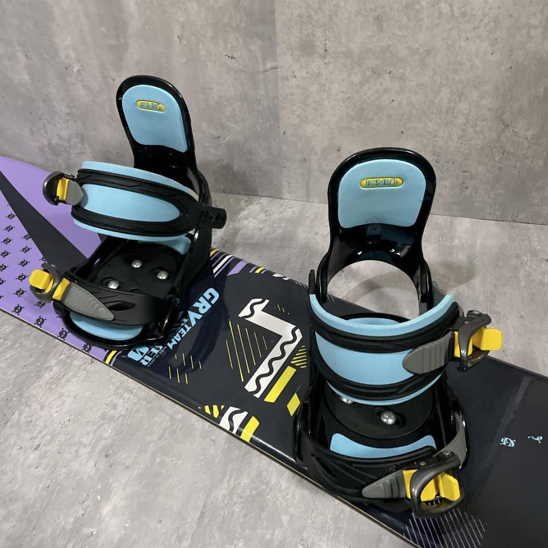 キッズ ジュニア スノボ 110cm IGNIO バイン ブーツ付 3点セット