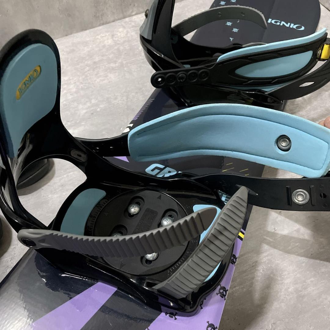 キッズ ジュニア スノボ 110cm IGNIO バイン ブーツ付 3点セット