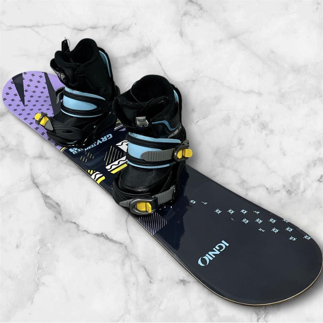 キッズ ジュニア スノボ 110cm IGNIO バイン ブーツ付 3点セット