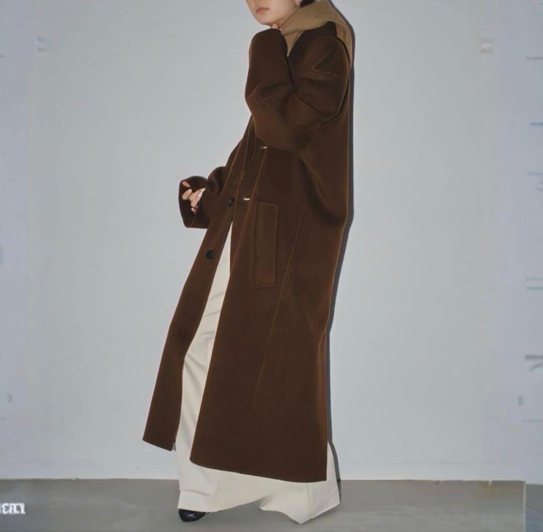 TODAYFUL ブラウン　チョコ　オーバーコート　ウールコート　36サイズ