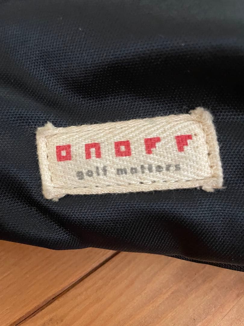ONOFFゴルフブラックナイロンボストンバッグ