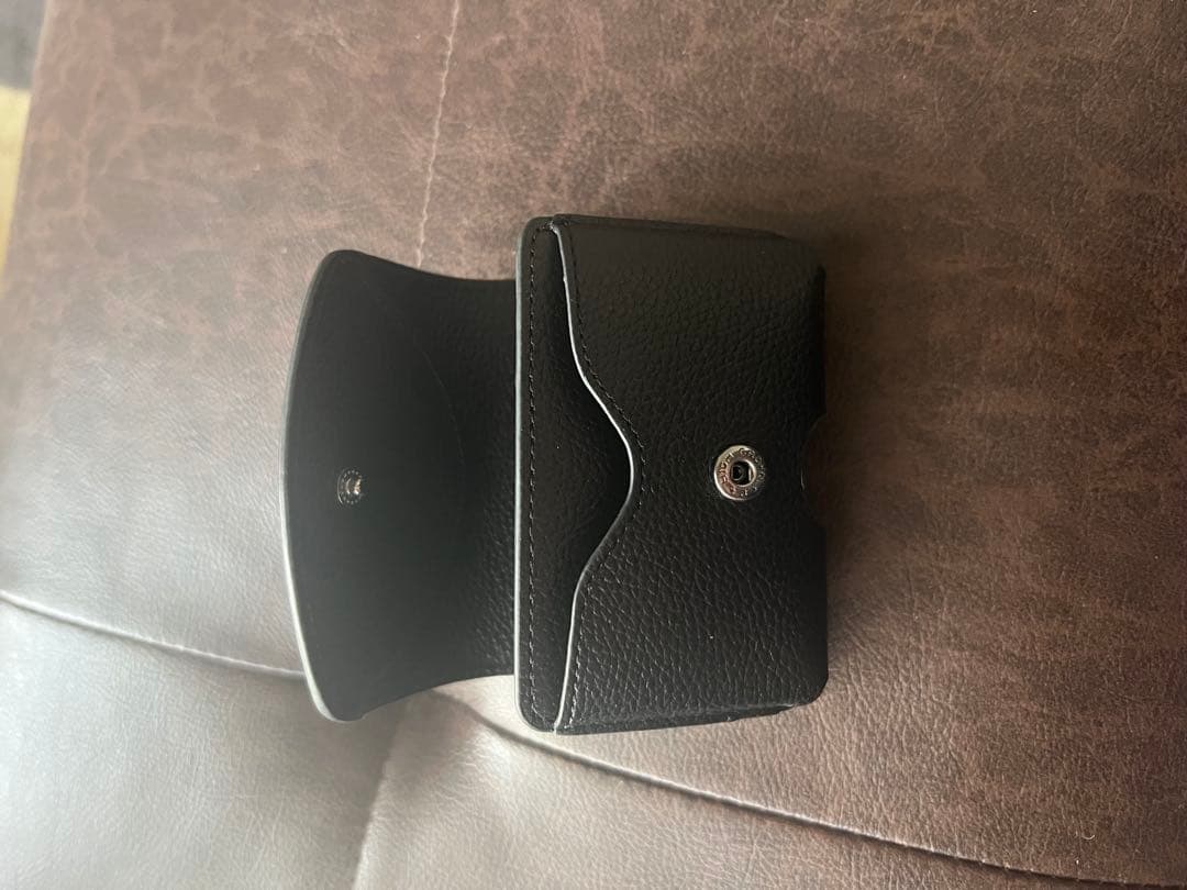 Maison Sbond 黒 レザー 三つ折り財布