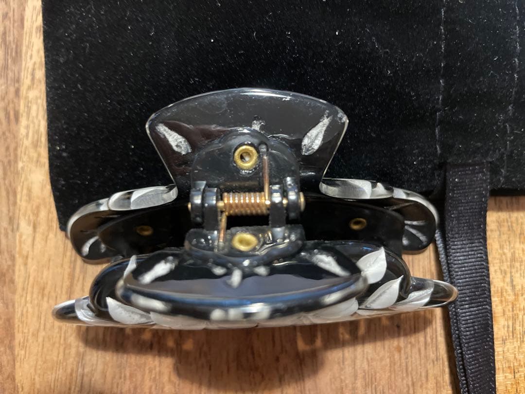 薔薇ヘアクリップ 大made in France