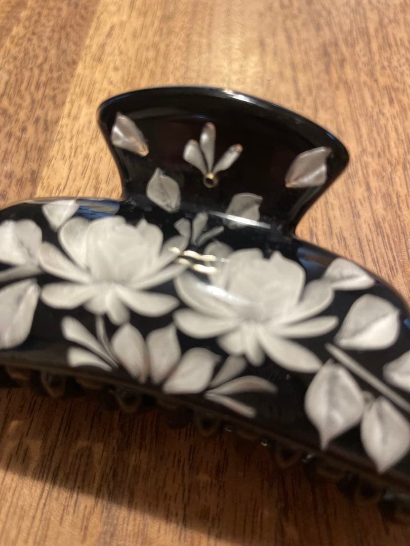 薔薇ヘアクリップ 大made in France