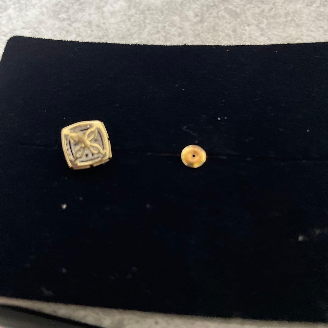 AVARANCHE 10Kイエローゴールド ピアス 9mm 0.25c