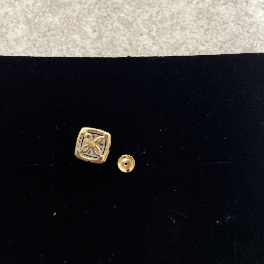 AVARANCHE 10Kイエローゴールド ピアス 9mm 0.25c