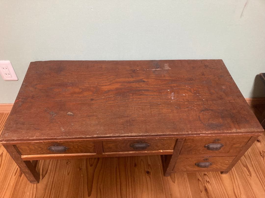 昭和レトロ　木製文机　ローテーブル　16